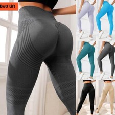 Women Soft Leggings High Waisted Scrunch Butt Lift Sports Gym Workout Yoga Pants
