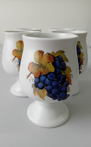 Prinknash pottery wine goblet - prinknash,