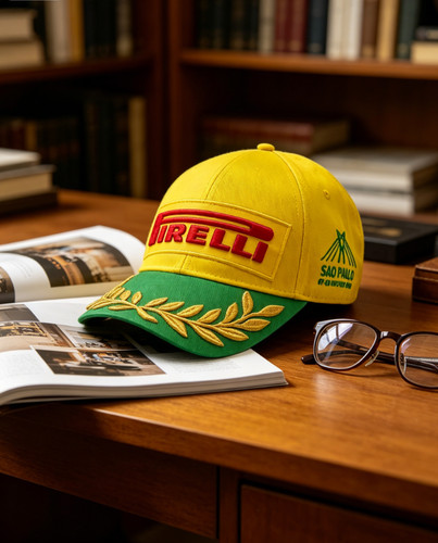 Pirelli embroidered yellow cap - pirelli,