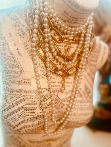 Music sheet vintage jewelry - sheet,