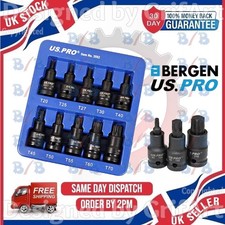 10PC 1/2" INCH DRIVE TORX STAR