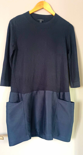 Cos black knit shift dress - cos,