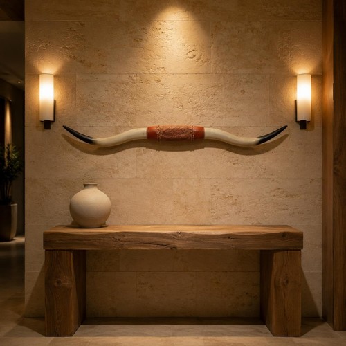 Fake antler wall mount - wall, vintage