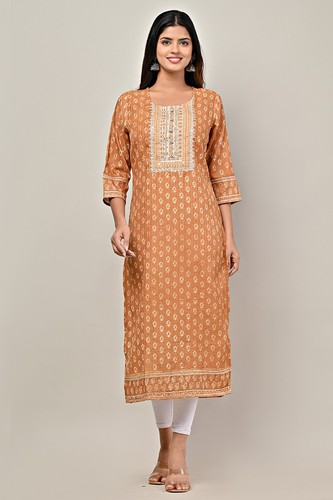 Polyester printed mustard - polyester,