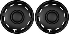 2 x 13" Inch Caravan Motorhome Wheel Trims Rims Hub Caps BLACK