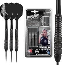 Target Darts Set Phil Taylor Power Storm Black, 22/24G Brass Steel Tip Dart