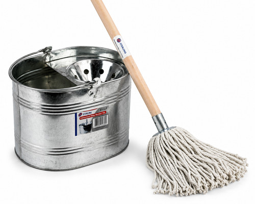 15l galvanised mop bucket - bucket, with