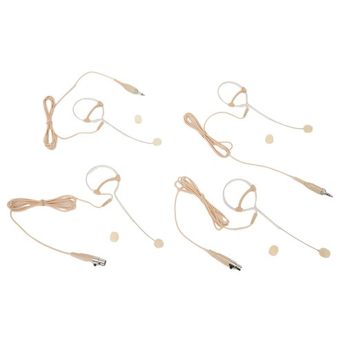 Beige single earhook headset - beige,