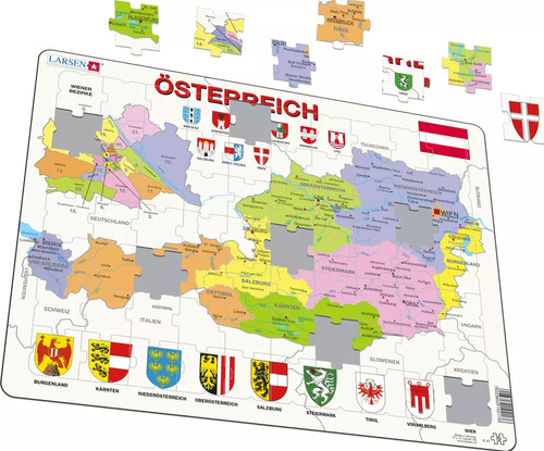 Map austria osterreich - of, austria/