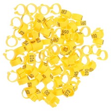 100Pcs Plastic Bird Leg Bands Numbered Pigeon Foot Rings for Bird Owners