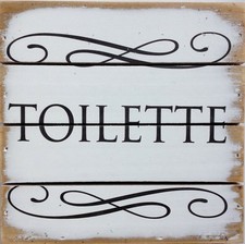Wall Art - "Toilette" - Wood