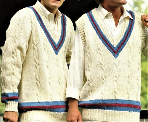 Mens cricket sweater tank - sweater,