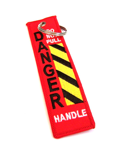 Danger not pull handle - not,