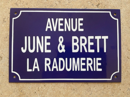 Vintage french enamel street - french,