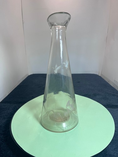 Vintage clear glass decanter - vintage,