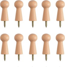 10pcs Wooden Hooks Shaker