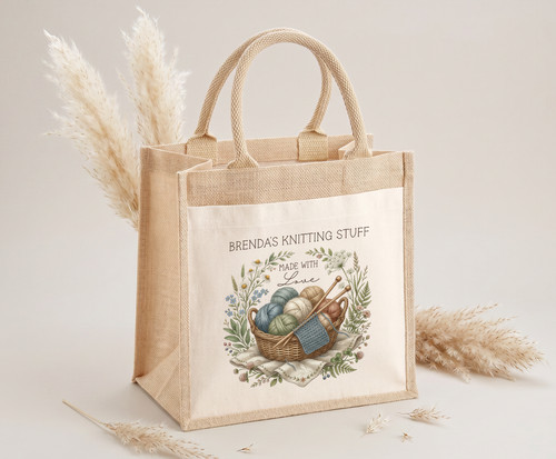 Personalised jute bag - jute, gift-