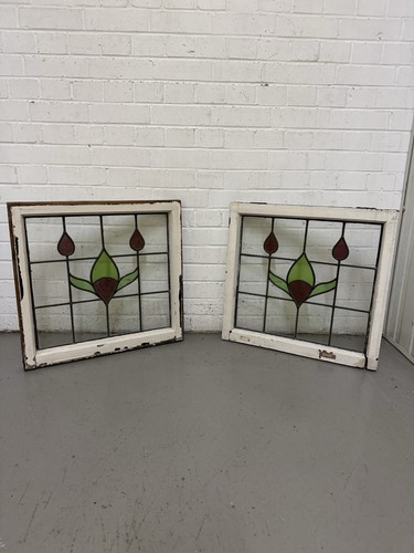 Pair reclaimed stained - pair, of