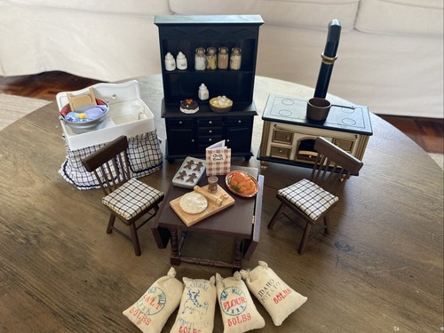 Dolls house kitchen set 12th - dolls,