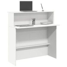 Reception Counter Desk White