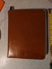 Vintage 1955s Leather Folio made in England ( Filofax Format) New Old Stock