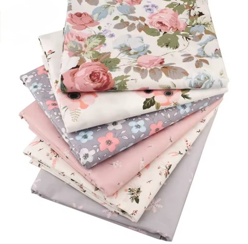 6pcs rose floral cotton - cotton, 40cm