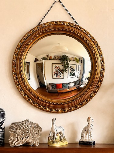 Large vintage convex wall - large,