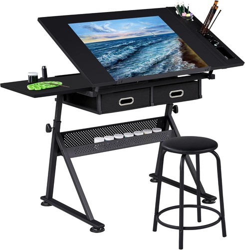 Art desk table with - art,