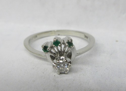 Antique vintage 14k white gold - vintage,