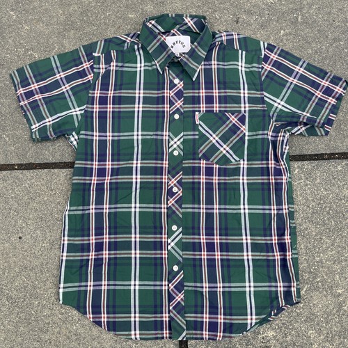 Brutus shirt small blue green - brutus,