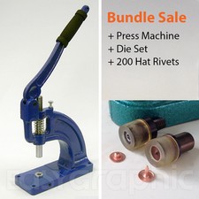 200 Hat rivets + Press Machine