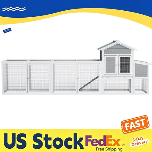 Wooden chicken coop with - wooden,