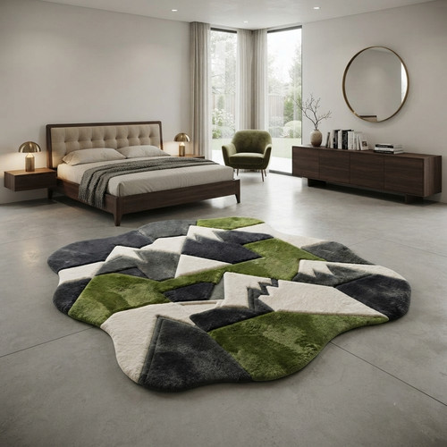 Hand tufted wool area rug - hand,