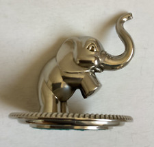 Vintage Seba Silver Plated Elephant Ornament Ring & Trinket Holder      FREE P&P