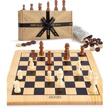 Wooden Chess & Draughts Set |