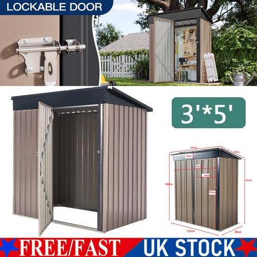3ft metal garden shed - x,