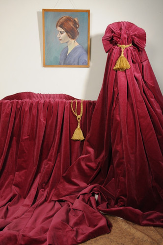 Vintage cotton velvet - cotton, curtains