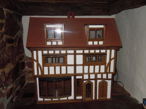 Tudor style dolls house shop - style,