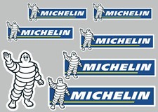 Michelin Stickers/Decals - 7 High Quality Printed and Cut Stickers