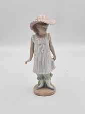 NAO by Lladro "April Showers" #1126 Figurine UMBRELLA MISSING