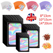 1000Pcs Resealable Mylar Bags Zip Lock Bags Clear Window Bags Smell Proof Bags