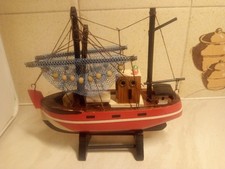 Handmade Wooden Model Boat