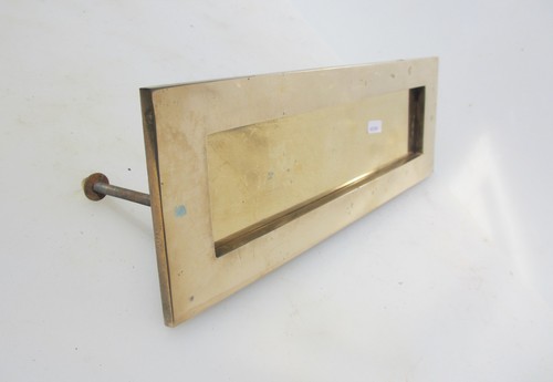 Large vintage brass letterbox - vintage,