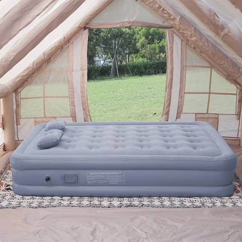 Self inflating air bed - inflating,