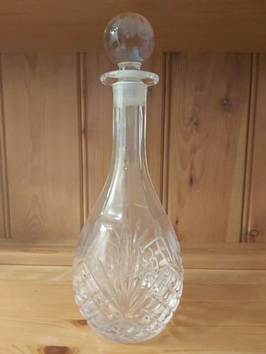 Vintage glass decanter - vintage,