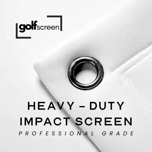 Golf simulator impact - simulator, screen