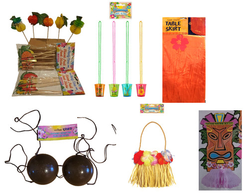 Hawaiian luau tiki tropical - luau,