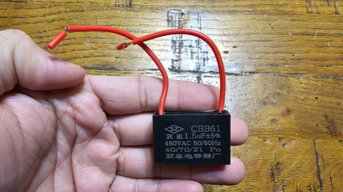 Cbb61 ac450v 5uf - ac450v, wired
