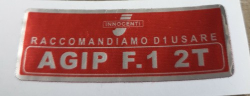 Lambretta petrol flap sticker - petrol,