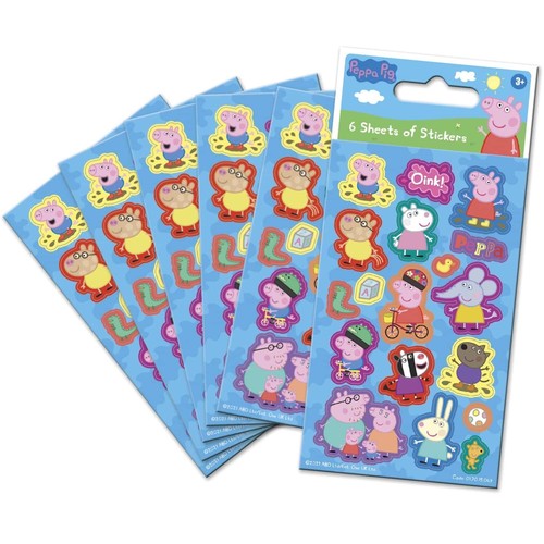 Peppa pig blue party stickers - party,